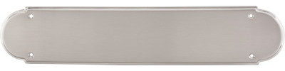 Plain Push Plate - Brushed Satin Nickel