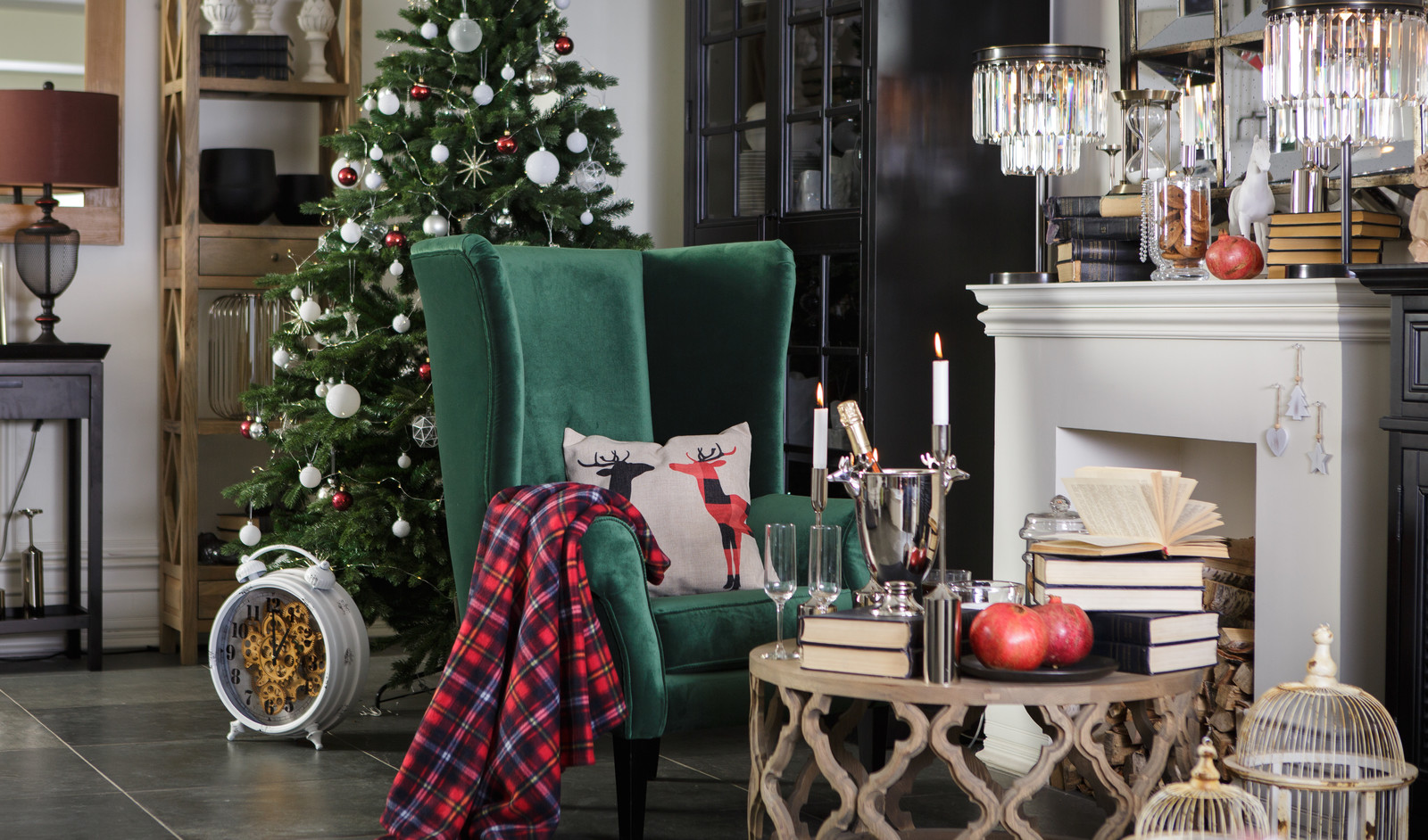 Новогодний интерьер гостиной