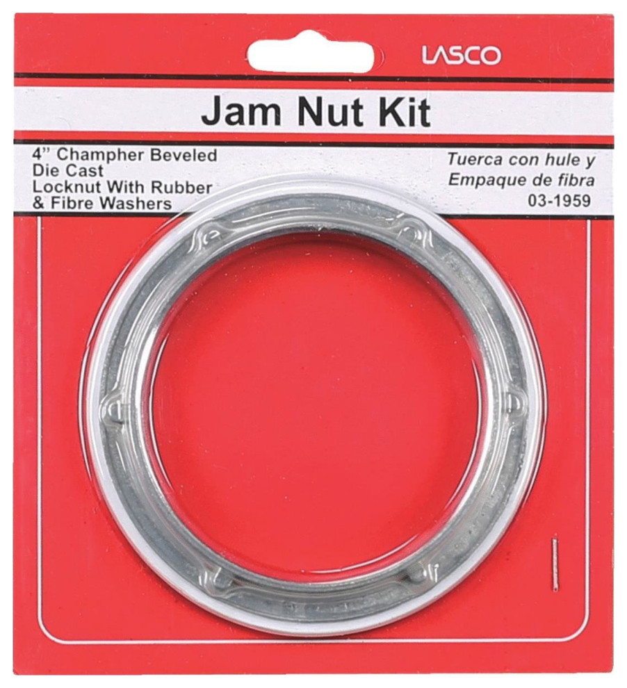 Lasco 031959 Die Cast Kitchen Sink Basket Strainer Nut Kit with