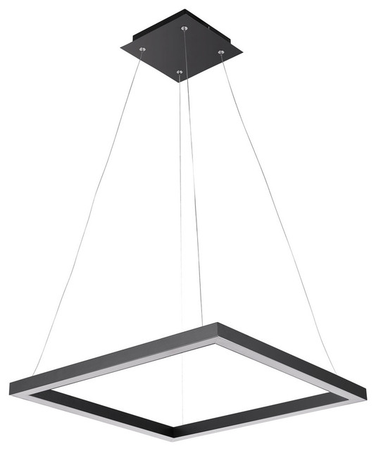 Dr Matte Black Led Integrated Pendant
