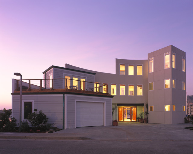 Front view modern-fasad