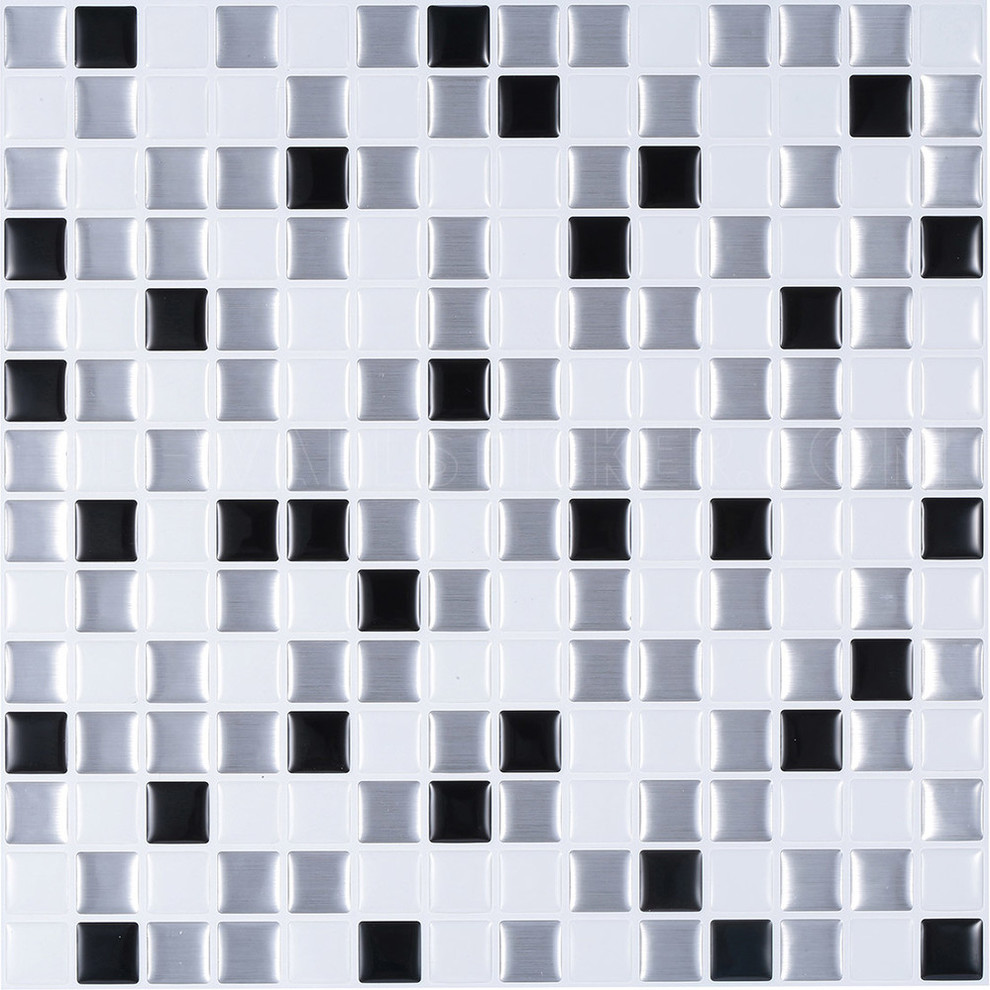 Peel and Stick Mosaic Tile, Glass Look, Sample