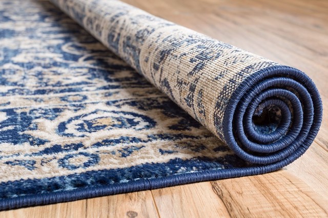 Well Woven Amba Sonoma Traditional Distressed Blue Area Rug, 2'3