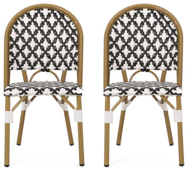 In Stock Bronson Outdoor French Bistro Chair Set Of 2 Tropical Bar Stools And Counter By Gdfstudio Houzz In Stock Bronson Outdoor French Bistro, French Bistro Furniture Outdoor