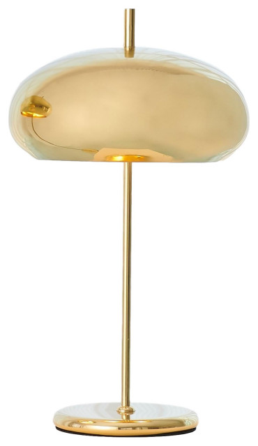 gold mid century lamp