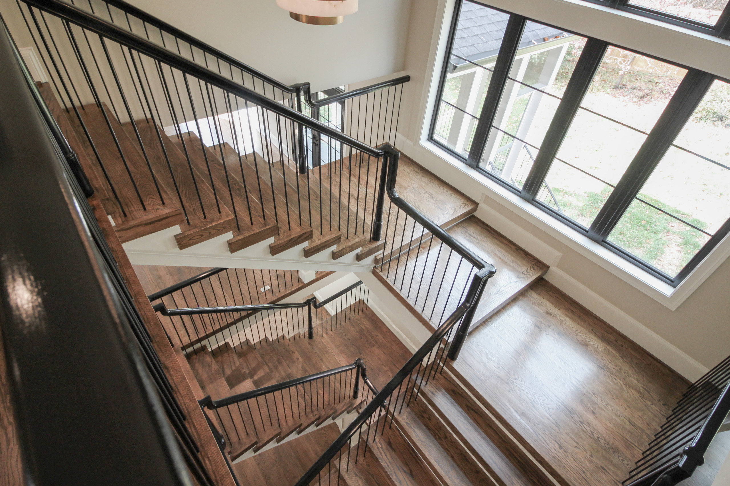 89_Eclectic and Edgy Staircase in French Contemporary Residence, McLean VA 2210