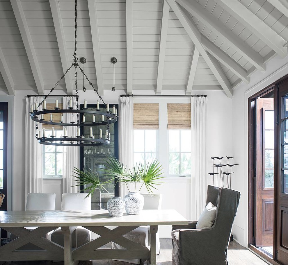 Inspiration for a contemporary dining room in Bridgeport.