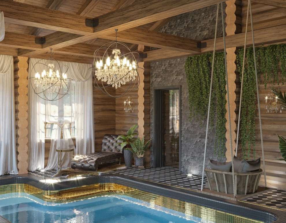 Бассейн в банном комплексе