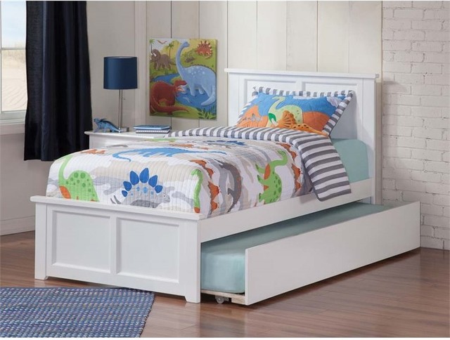 Madison Urban Twin Trundle Platform Bed Transitional Kids Beds Madison Urban Twin Trundle Platform Bed Transitional Kids Beds By Homesquare