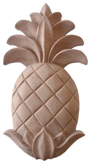 Pineapple Medium Wood Carving, Maple