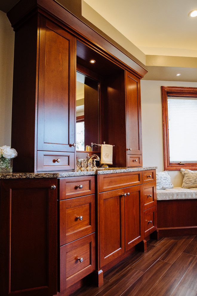 WoodMode Cherry Transitional Bathroom Denver by Jan