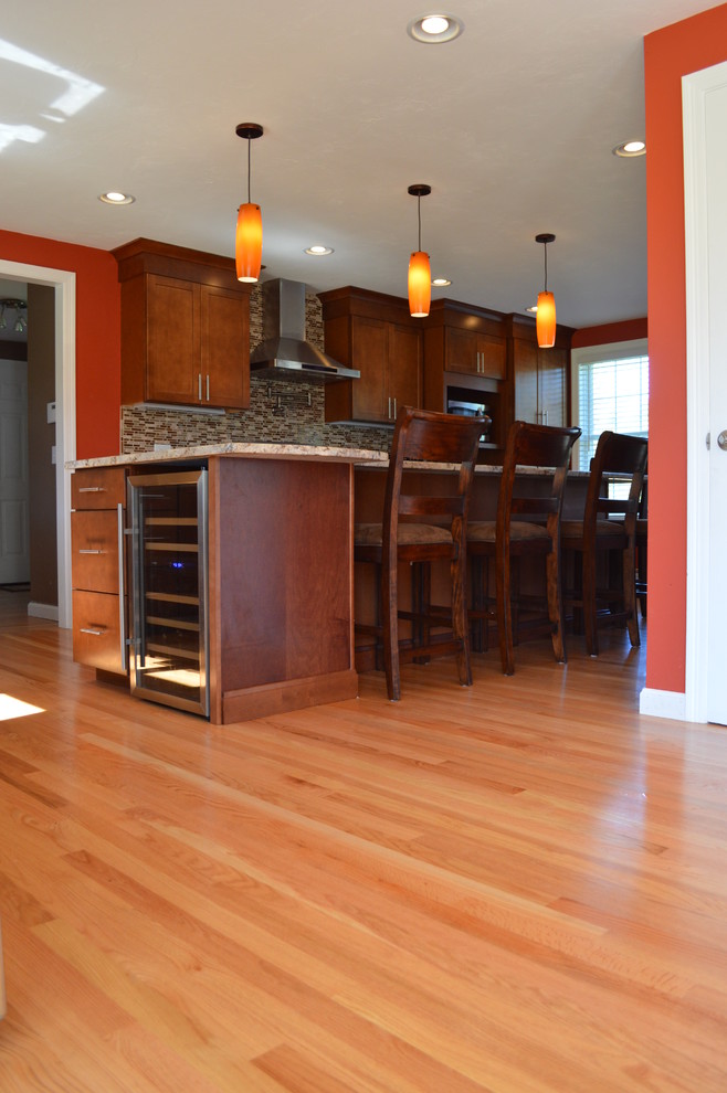 Transitional kitchen photo in Boston