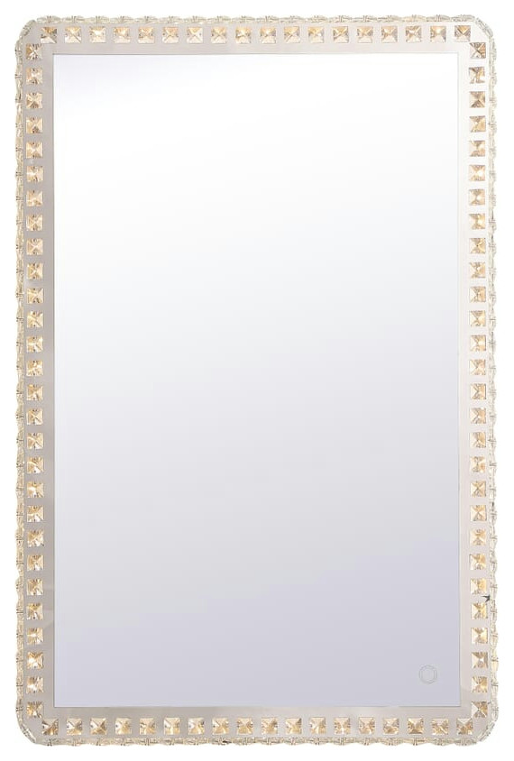 Elegant MRE62436C Evelyn 24"x36" Hardwired LED Mirror Contemporary