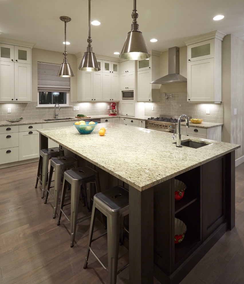 Kitchen - large transitional kitchen idea in Denver