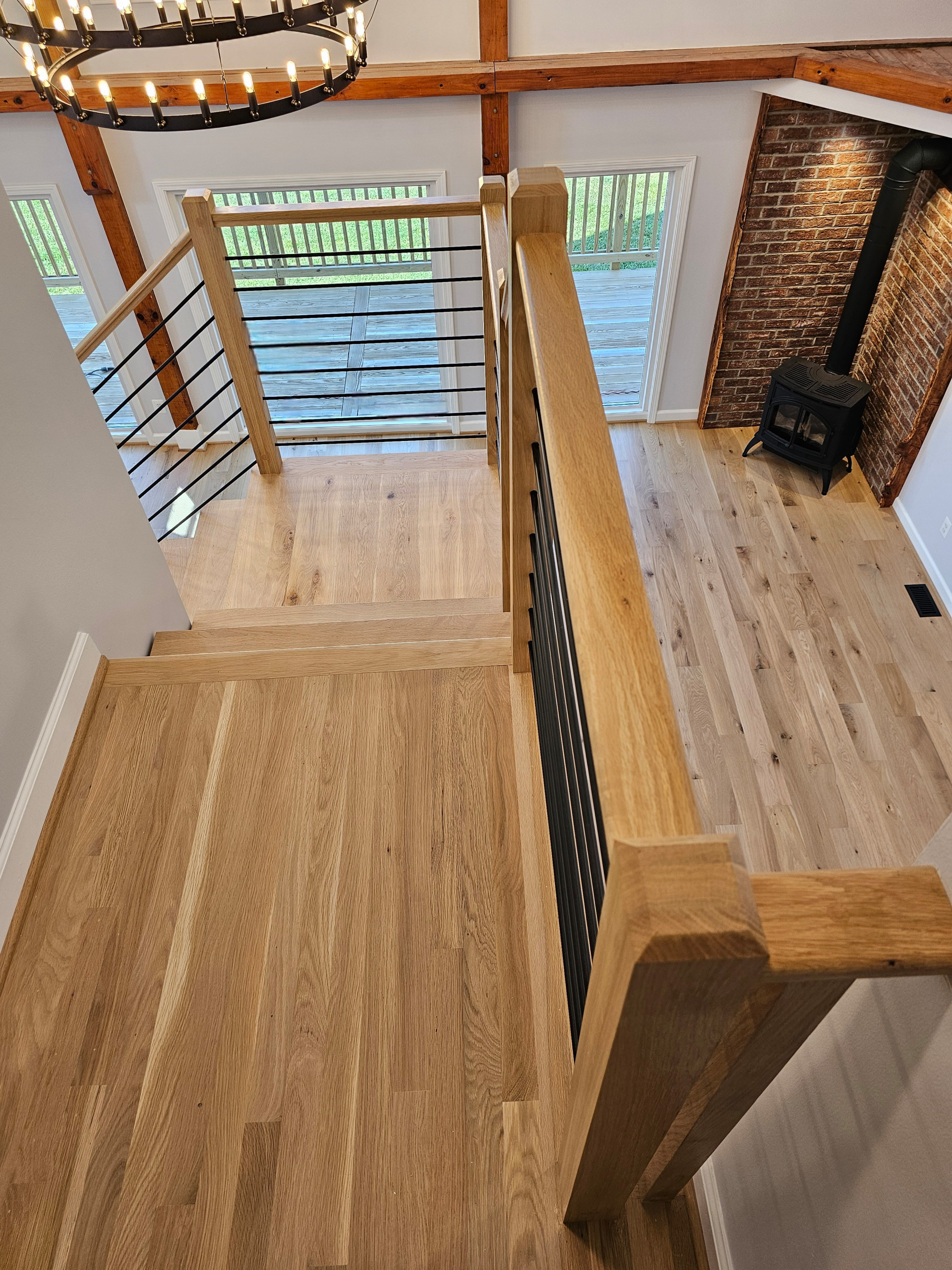 123_Modern Meets Rustic Farmhouse Staircase, Leesburg, VA 20175