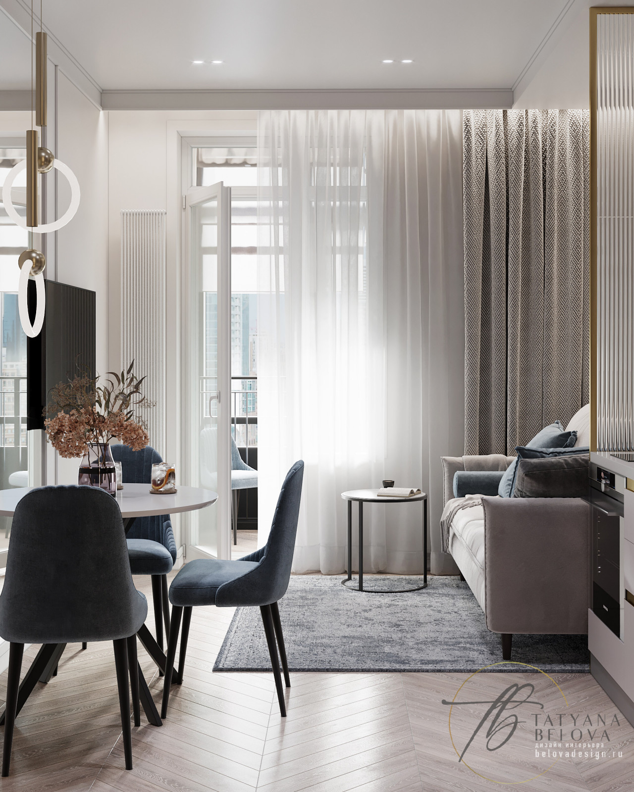 Метрополис, однокомнатная квартира 44,4 кв.м