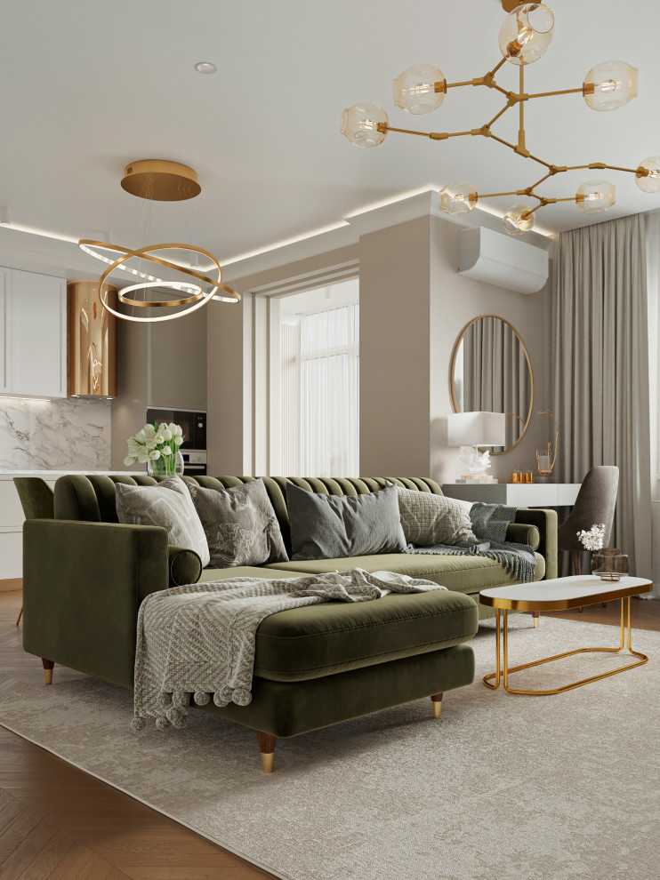 Дизайн проект однокомнатной квартиры в г.Оренбург, жк "Новая высота"