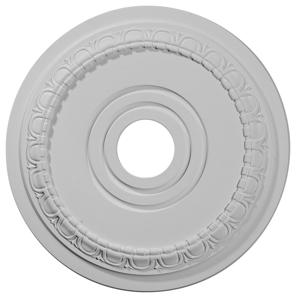 17 1/2"ODx3 5/8"IDx1"P Munich Ceiling Medallion - Modern ...