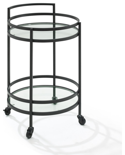 Bailey Round Bar Cart - Transitional - Bar Carts - by Crosley | Houzz