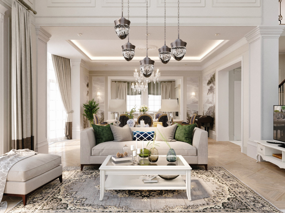 Загородный дом в классическом стиле 370 м.кв