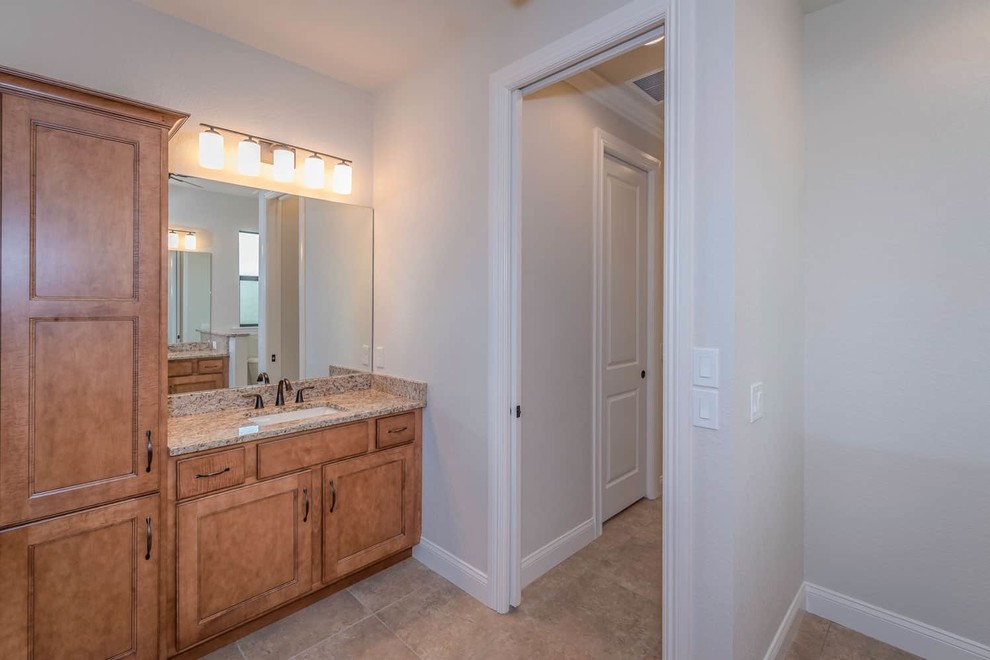 Inspiration for a transitional home design remodel in Miami