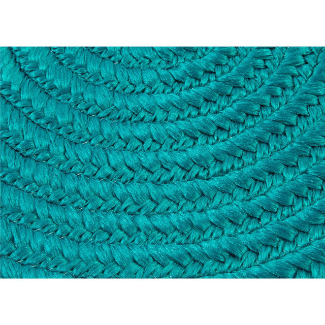 Colonial Mills Rug Reversible Flat-Braid, Oval Runner Aqua Runner, Oval