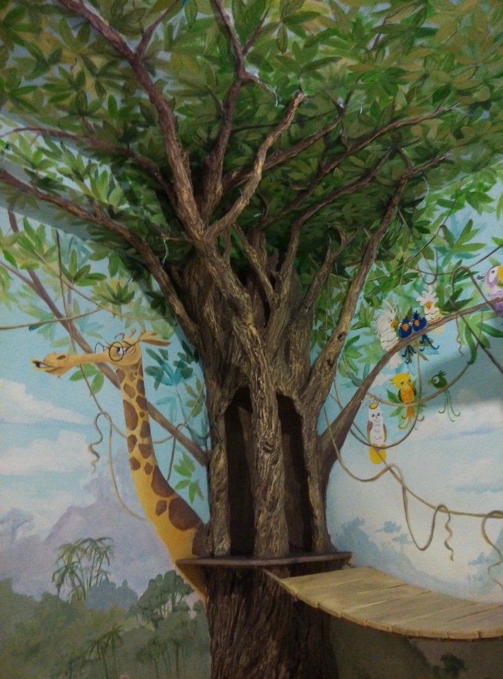 оформление детской комнаты "Джунгли"