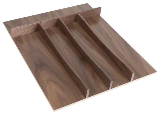 Century Components Rivut18pf 18 X22 Walnut Utensil Tray Drawer