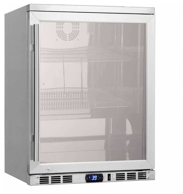 24 Undercounter Beverage Cooler Fridge Heating Glass Beer Center
