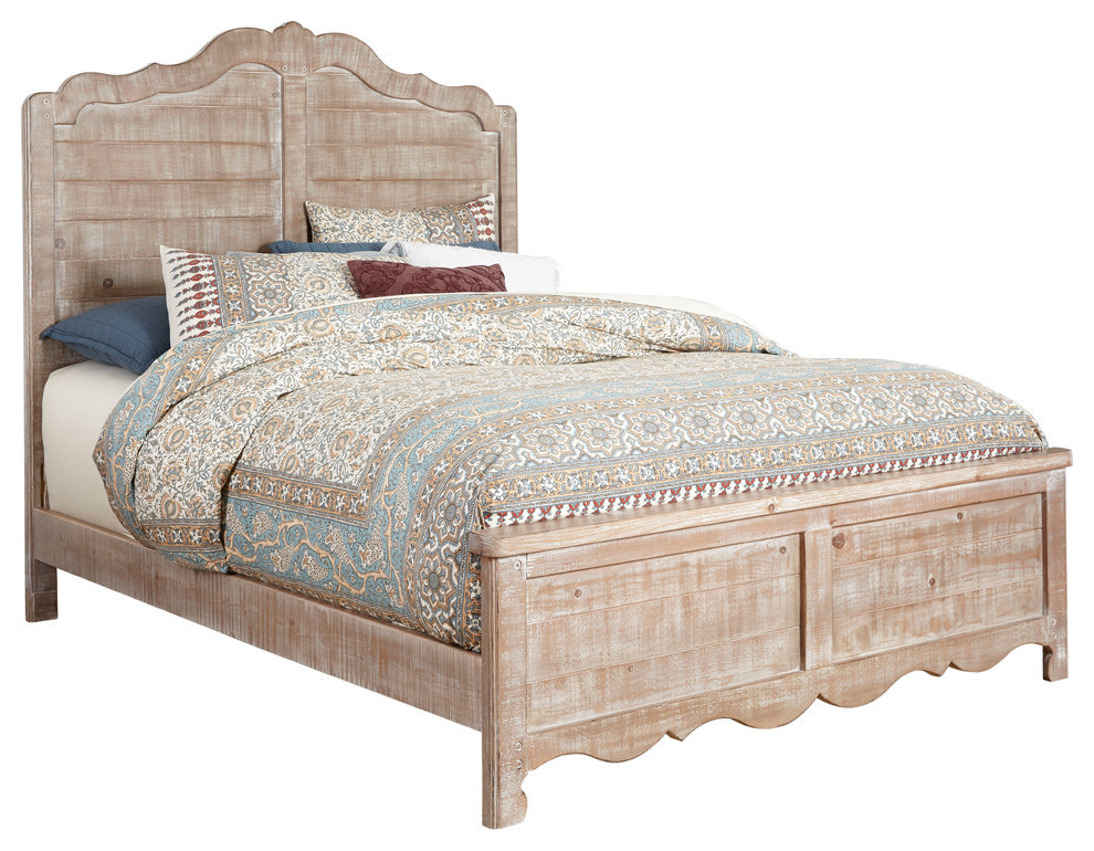 Chatsworth Complete Panel Bed, King Farmhouse Platform Beds by