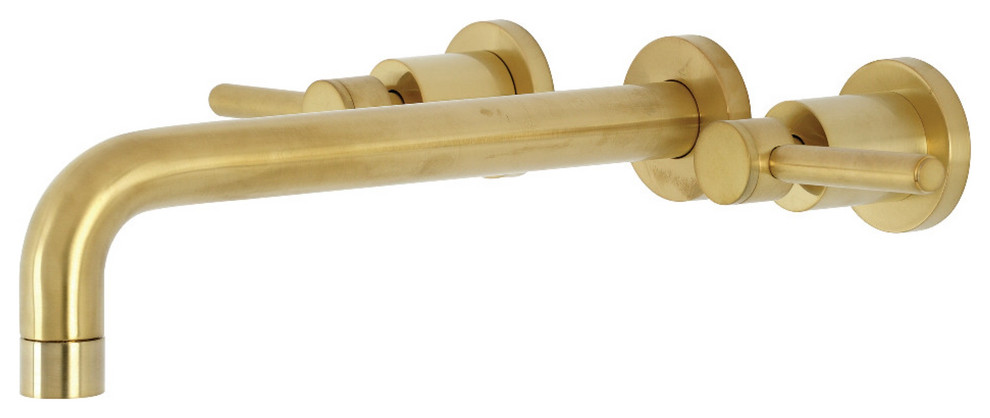 KS8027DL Concord 2-Handle Wall Mount Roman Tub Faucet, Brushed Brass