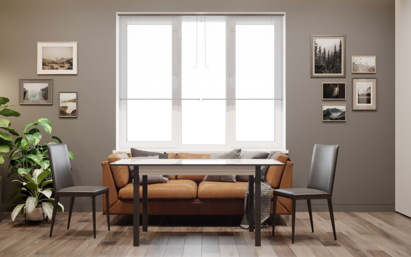 Предбанная зона. Дизайн-проект коттеджа в Московской области