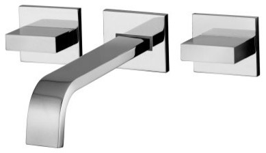 WS Bath Collections Level LEP 003 Wall Mount Bathroom Sink Faucet