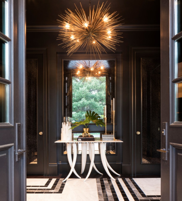 Example of a trendy home design design in Minneapolis