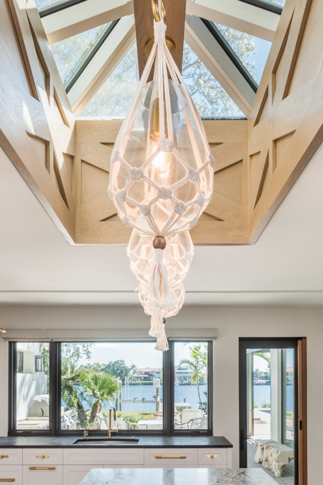 Organic Coastal Beach Style Kitchen Tampa by Michelle Miller