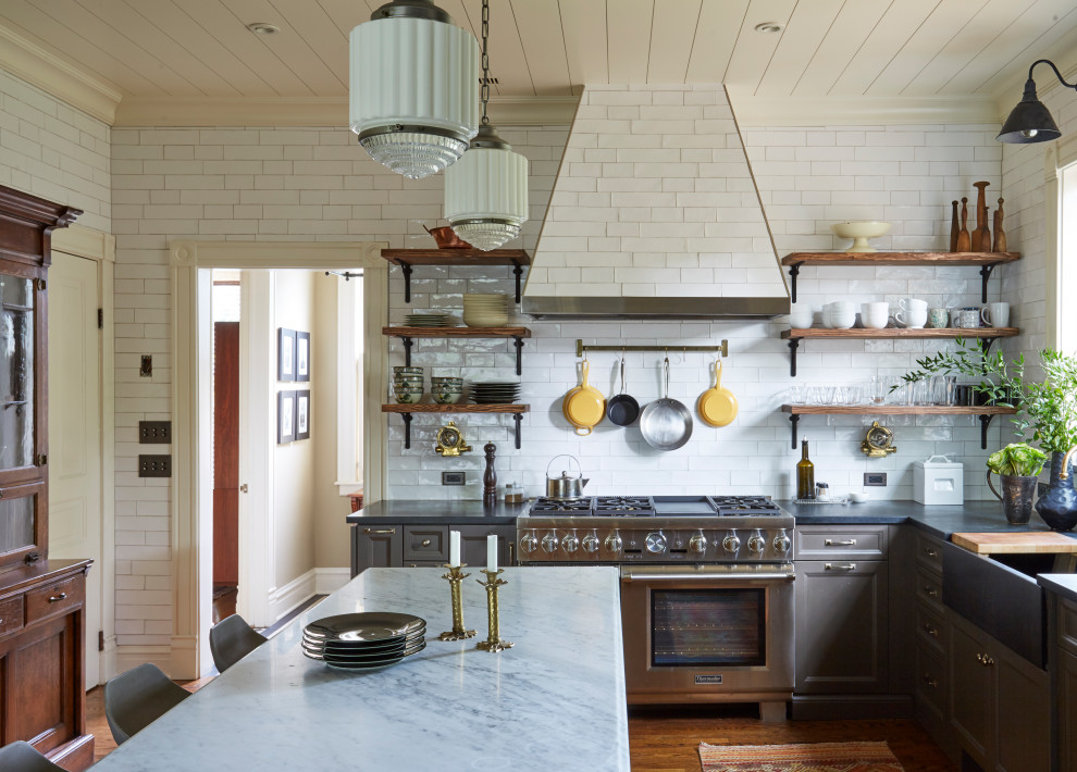 Kitchen - transitional kitchen idea in Chicago
