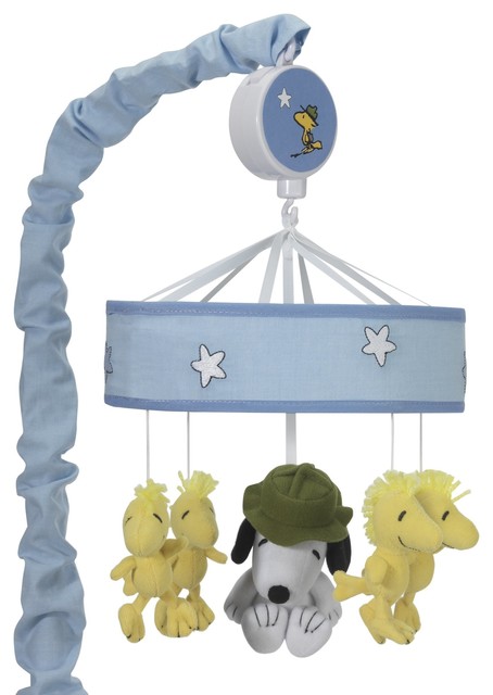 Mobiles Baby Lambs Ivy Snoopy S Campout With Woodstock Blue