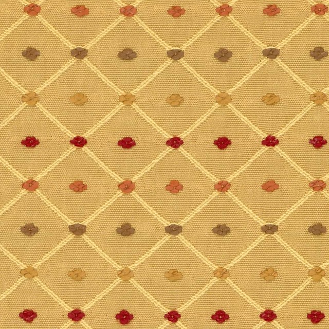 Gold Geometric Embroidered Fabric