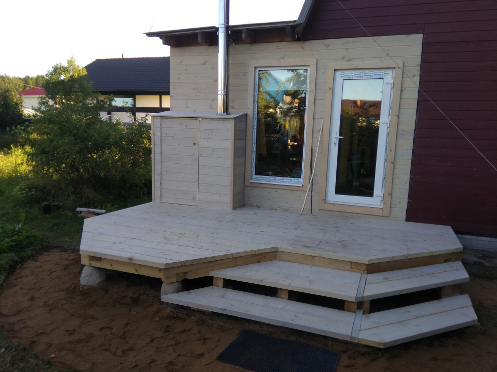 Терраса на валунах