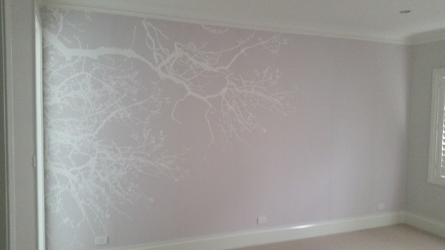 Tree wall mural moderne-sovevaerelse