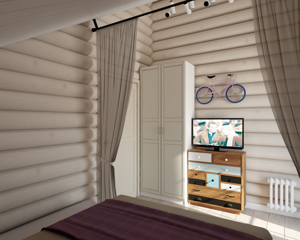 Сруб в современно-классическом стиле