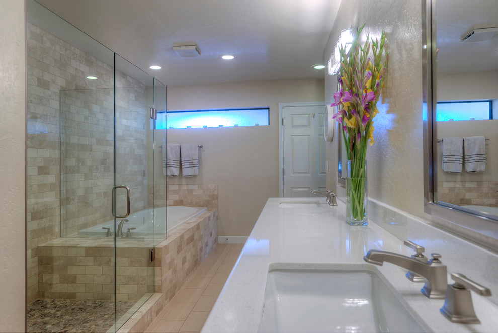 Inspiration for a transitional bathroom remodel in Phoenix