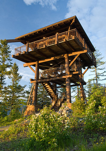 Whitefish Family Lookout Tower - Rustic - Shed - Jackson 