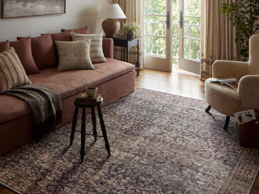 Loloi Amber Lewis Georgie Collection GER-05 Denim/Spice