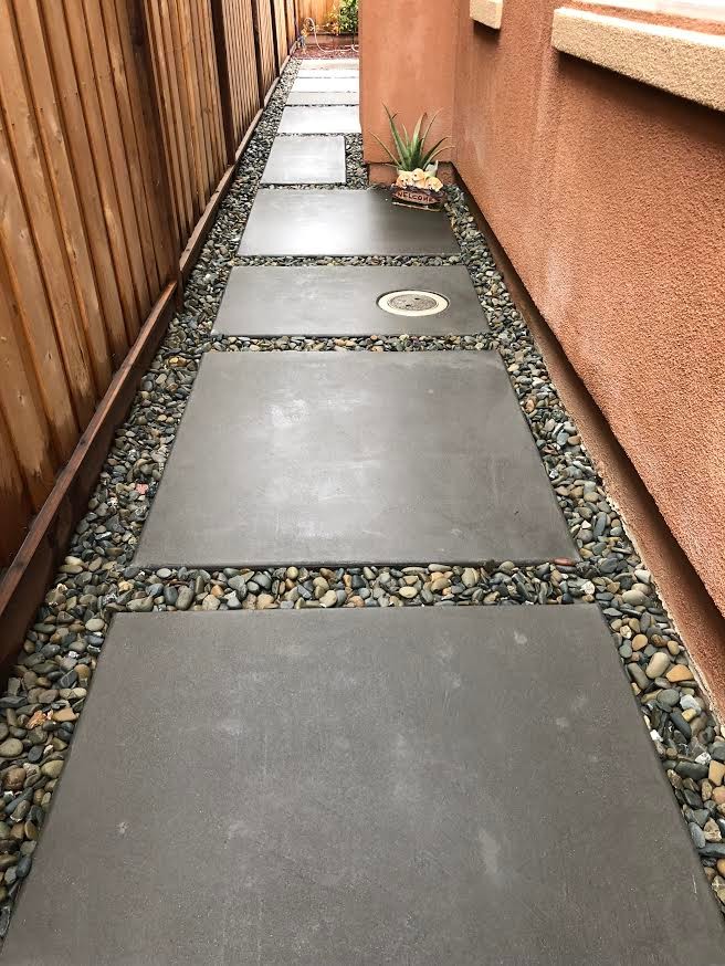 Paved Patio & Side Pathway