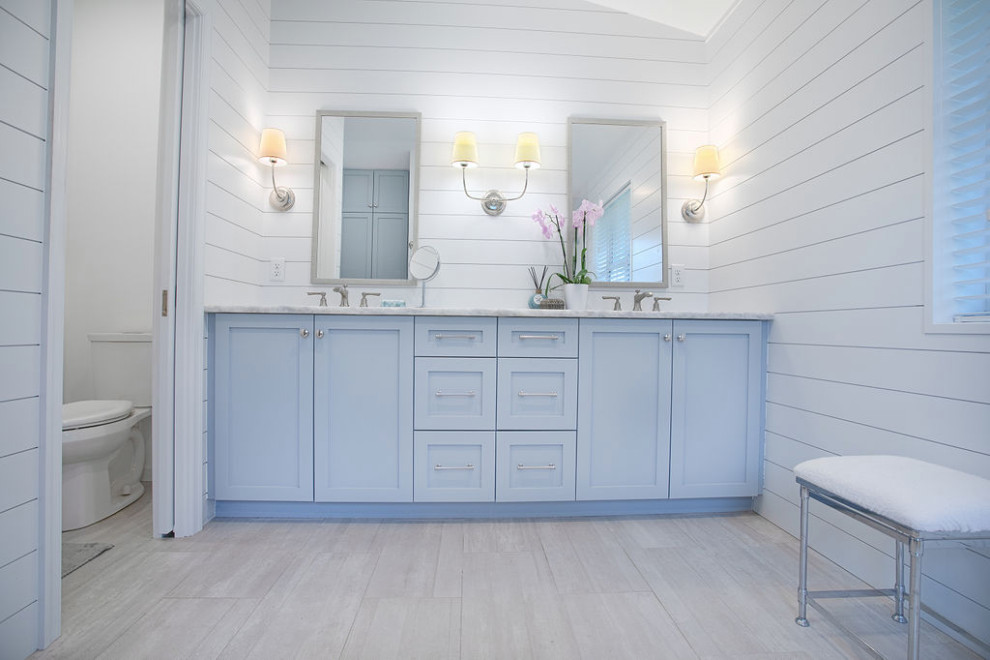 Sea Grove Lane Beach Style Bathroom Jacksonville by M. Morris