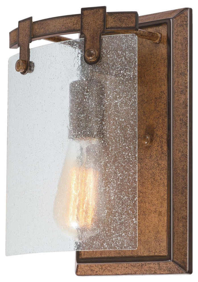 Westinghouse 6110900 Burnell 12" Tall Wall Sconce - Barnwood