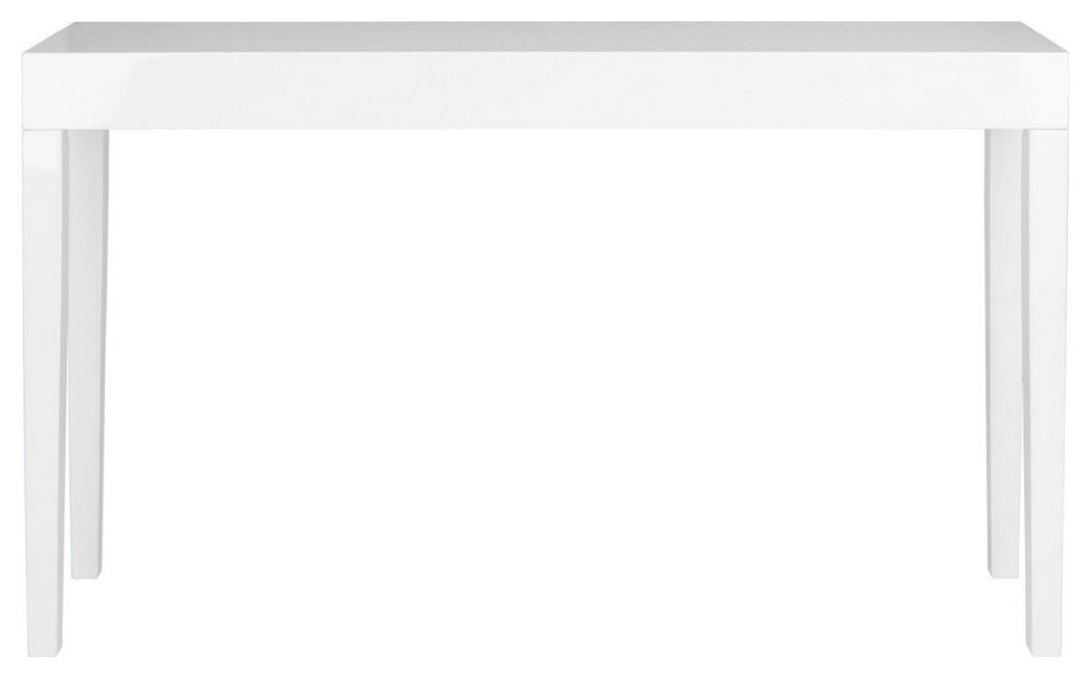 Barrett Mid Century Scandinavian Wood Console, Table White Modern