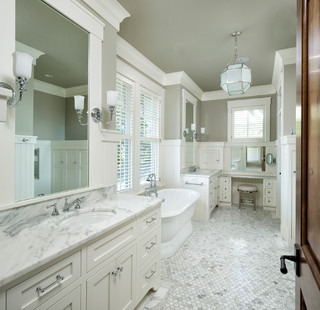 Foton och badrumsinspiration för gröna badrum, med flerfärgat golv