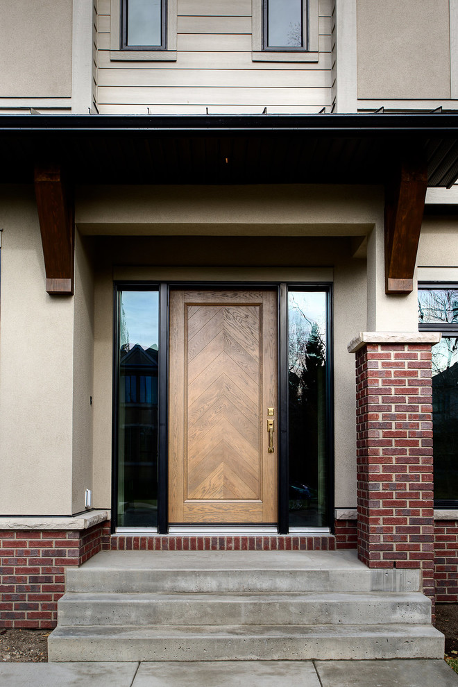 Entryway - transitional entryway idea in Calgary